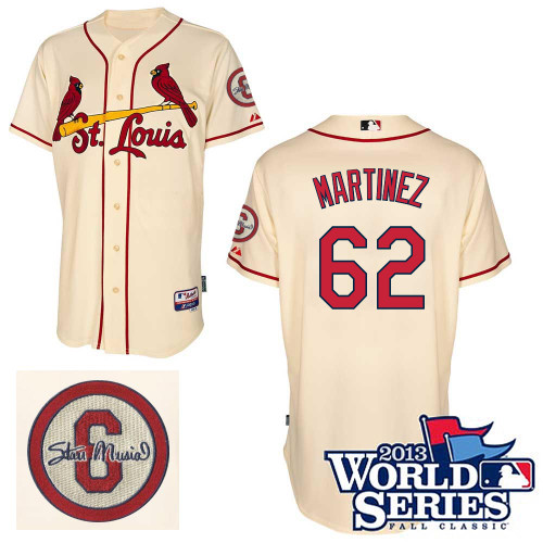 Carlos Martinez #62 Youth Baseball Jersey-St Louis Cardinals Authentic Commemorative Musial 2013 World Series MLB Jersey
